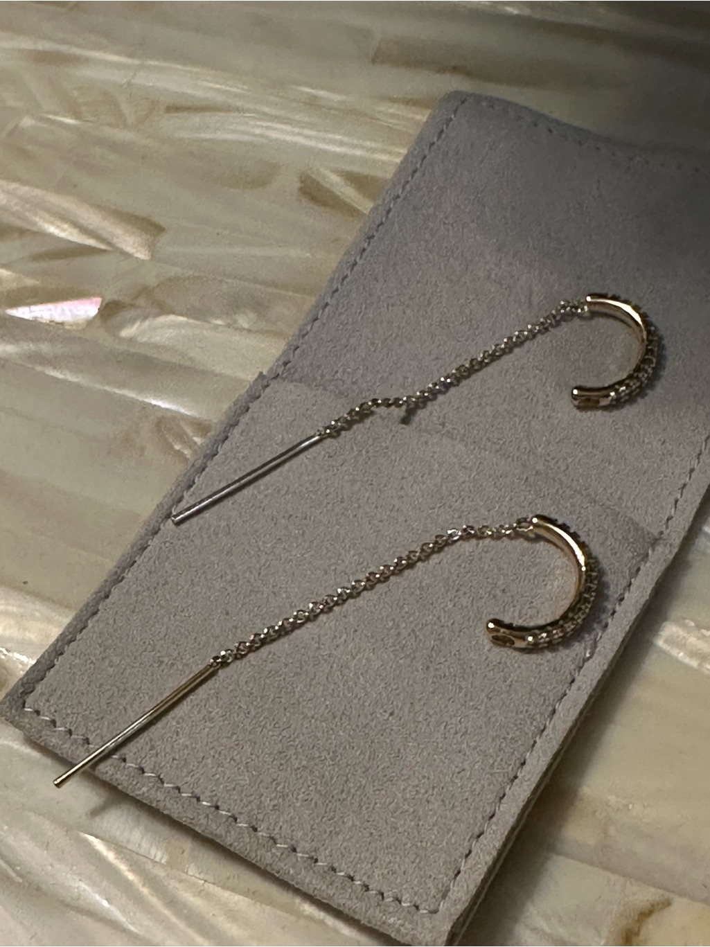 Thatch Lila Pav Threader Earrings - Gold — image 8 of 8